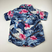 Load image into Gallery viewer, Boys RAISED BY THE DESERT, floral cotton short sleeve shirt, GUC, size 3,  