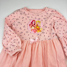 Load image into Gallery viewer, Girls TL Kid, Secret Jouju cotton &amp; tulle long sleeve dress, armpit to armpit: 29cm, shoulder to cuff: 34cm, FUC, size 4-5, L: 53cm