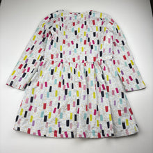 Load image into Gallery viewer, Girls Emerson, cotton long sleeve dress, GUC, size 7, L: 59cm