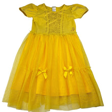 Load image into Gallery viewer, Girls Disney, Princess Belle party dress / costume, GUC, size 9, L: 70cm