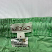 Load image into Gallery viewer, Boys Milkshake, green cotton shorts, elasticated, crocodiles, EUC, size 5,  