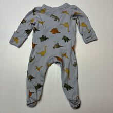 Load image into Gallery viewer, Boys Baby Berry, soft feel organic cotton coverall / romper, dinosaurs, EUC, size 00000,  