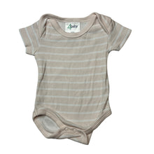 Load image into Gallery viewer, Girls 4 Baby, pink &amp; white stripe cotton bodysuit / romper, EUC, size 0000,  