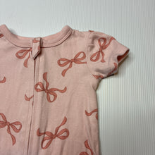 Load image into Gallery viewer, Girls Baby Berry, soft cotton zip romper, EUC, size 0000,  