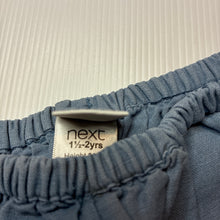 Load image into Gallery viewer, Unisex Next, blue cotton / linen shorts, elasticated, FUC, size 1,  