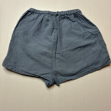 Load image into Gallery viewer, Unisex Next, blue cotton / linen shorts, elasticated, FUC, size 1,  
