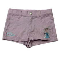 Load image into Gallery viewer, Girls Disney, Frozen Elsa embroidered stretch cotton shorts, adjustable, EUC, size 2,  