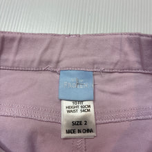 Load image into Gallery viewer, Girls Disney, Frozen Elsa embroidered stretch cotton shorts, adjustable, EUC, size 2,  