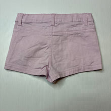 Load image into Gallery viewer, Girls Disney, Frozen Elsa embroidered stretch cotton shorts, adjustable, EUC, size 2,  