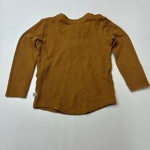 Load image into Gallery viewer, Unisex HONEST BABY CLOTHING, organic cotton waffle henley top, EUC, size 2,  