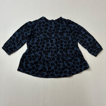 Load image into Gallery viewer, Girls HEMA, animal print stretchy long sleeve top, EUC, size 00,  