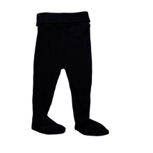 Load image into Gallery viewer, Unisex Baby Berry, black ribbed footed leggings / bottoms, EUC, size 00,  