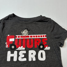Load image into Gallery viewer, Boys Old Navy, grey marle tee / top, dog, GUC, size 3,  