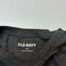 Load image into Gallery viewer, Boys Old Navy, grey marle tee / top, dog, GUC, size 3,  