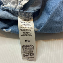 Load image into Gallery viewer, Girls Little Me, chambray cotton overalls / shortalls, EUC, size 12 months,  