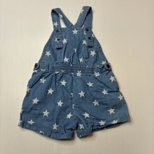 Load image into Gallery viewer, Girls Little Me, chambray cotton overalls / shortalls, EUC, size 12 months,  