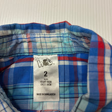 Load image into Gallery viewer, Boys H&amp;T, lightweight cotton short sleeve shirt, FUC, size 2,  