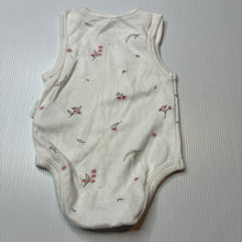 Load image into Gallery viewer, Girls purebaby, organic cotton singletsuit romper, EUC, size 0000,  