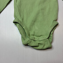 Load image into Gallery viewer, Unisex H&amp;M, ribbed organic cotton blend bodysuit / romper, EUC, size 000,  