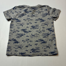 Load image into Gallery viewer, Boys Tommy Bahama, grey marle tee / top, safari animals, GUC, size 2,  