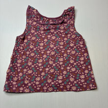 Load image into Gallery viewer, Girls Next, floral organic cotton sleeveless top, GUC, size 2,  