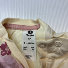 Load image into Gallery viewer, Girls Dymples, floral cotton long sleeve top, EUC, size 00,  