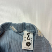 Load image into Gallery viewer, Girls KID, ribbed organic cotton blend leggings, GUC, size 2,  