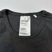 Load image into Gallery viewer, Unisex Anko, ribbed bodysuit / romper, EUC, size 000,  