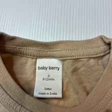 Load image into Gallery viewer, Unisex Baby Berry, soft cotton long sleeve tee / top, EUC, size 0,  