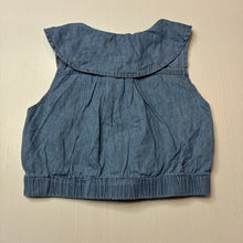 Load image into Gallery viewer, Girls KID, chambray cotton tie front top, EUC, size 3,  