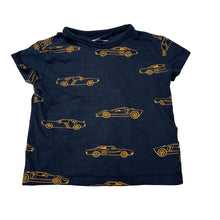 Load image into Gallery viewer, Boys Anko, navy cotton tee / top, cars, GUC, size 1,  