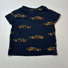 Load image into Gallery viewer, Boys Anko, navy cotton tee / top, cars, GUC, size 1,  