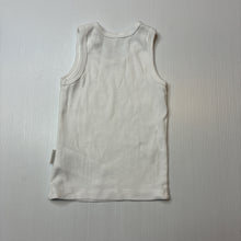 Load image into Gallery viewer, Unisex purebaby, white organic cotton singlet top, EUC, size 0000,  