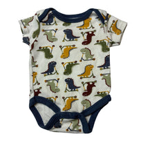 Load image into Gallery viewer, Boys Chick Pea, cotton bodysuit / romper, dinosaurs, FUC, size 000,  