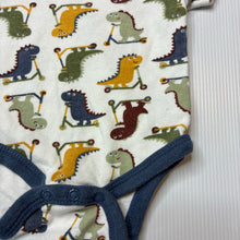 Load image into Gallery viewer, Boys Chick Pea, cotton bodysuit / romper, dinosaurs, FUC, size 000,  