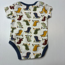 Load image into Gallery viewer, Boys Chick Pea, cotton bodysuit / romper, dinosaurs, FUC, size 000,  