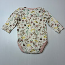 Load image into Gallery viewer, Girls Baby Berry, soft cotton bodysuit / romper, rabbits, EUC, size 0,  