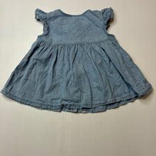 Load image into Gallery viewer, Girls Anko, embroidered chambray cotton top, L: 35cm, GUC, size 1,  