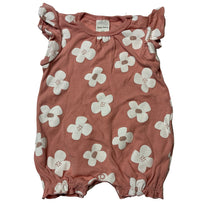 Load image into Gallery viewer, Girls Baby Berry, floral cotton romper, EUC, size 000,  