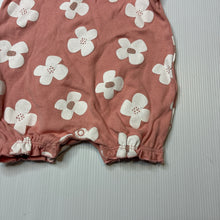 Load image into Gallery viewer, Girls Baby Berry, floral cotton romper, EUC, size 000,  