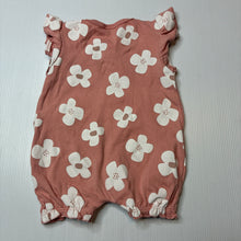 Load image into Gallery viewer, Girls Baby Berry, floral cotton romper, EUC, size 000,  