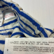 Load image into Gallery viewer, Boys Zara, striped terry cotton shorts, elasticated, EUC, size 3-4,  