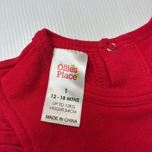 Load image into Gallery viewer, Girls Ollie's Place, cotton Christmas romper dress, EUC, size 1,  