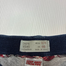 Load image into Gallery viewer, Unisex Zara, lined cotton pants, elasticated, GUC, size 00,  