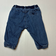 Load image into Gallery viewer, Unisex Zara, lined cotton pants, elasticated, GUC, size 00,  