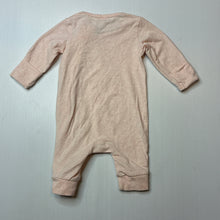 Load image into Gallery viewer, Girls Target, stretchy organic cotton blend zip romper, EUC, size 0000,  