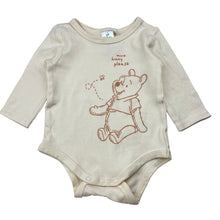 Load image into Gallery viewer, Unisex Disney, Winnie the Pooh cotton bodysuit / romper, GUC, size 00,  