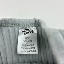 Load image into Gallery viewer, Boys Baby Berry, ribbed stretchy romper, GUC, size 000,  