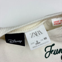 Load image into Gallery viewer, Unisex Zara, Disney Mickey Mouse cotton long sleeve top, EUC, size 2,  