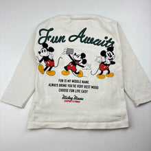 Load image into Gallery viewer, Unisex Zara, Disney Mickey Mouse cotton long sleeve top, EUC, size 2,  